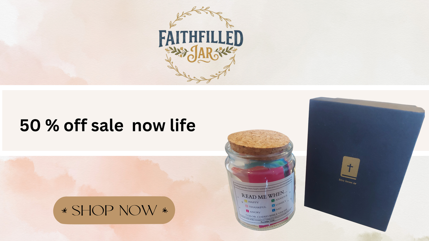 Faith filled Jar - Bible Verses Jar