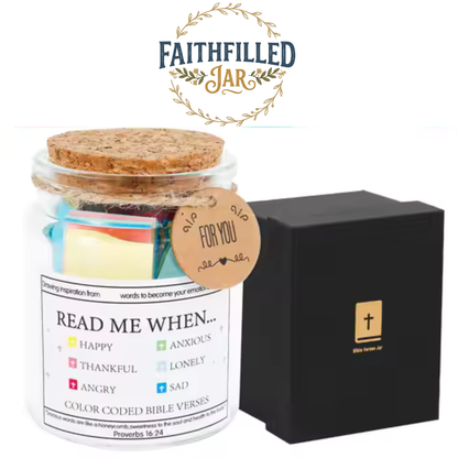Faith filled Jar - Bible Verses Jar