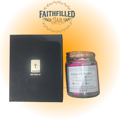Faith filled Jar - Bible Verses Jar